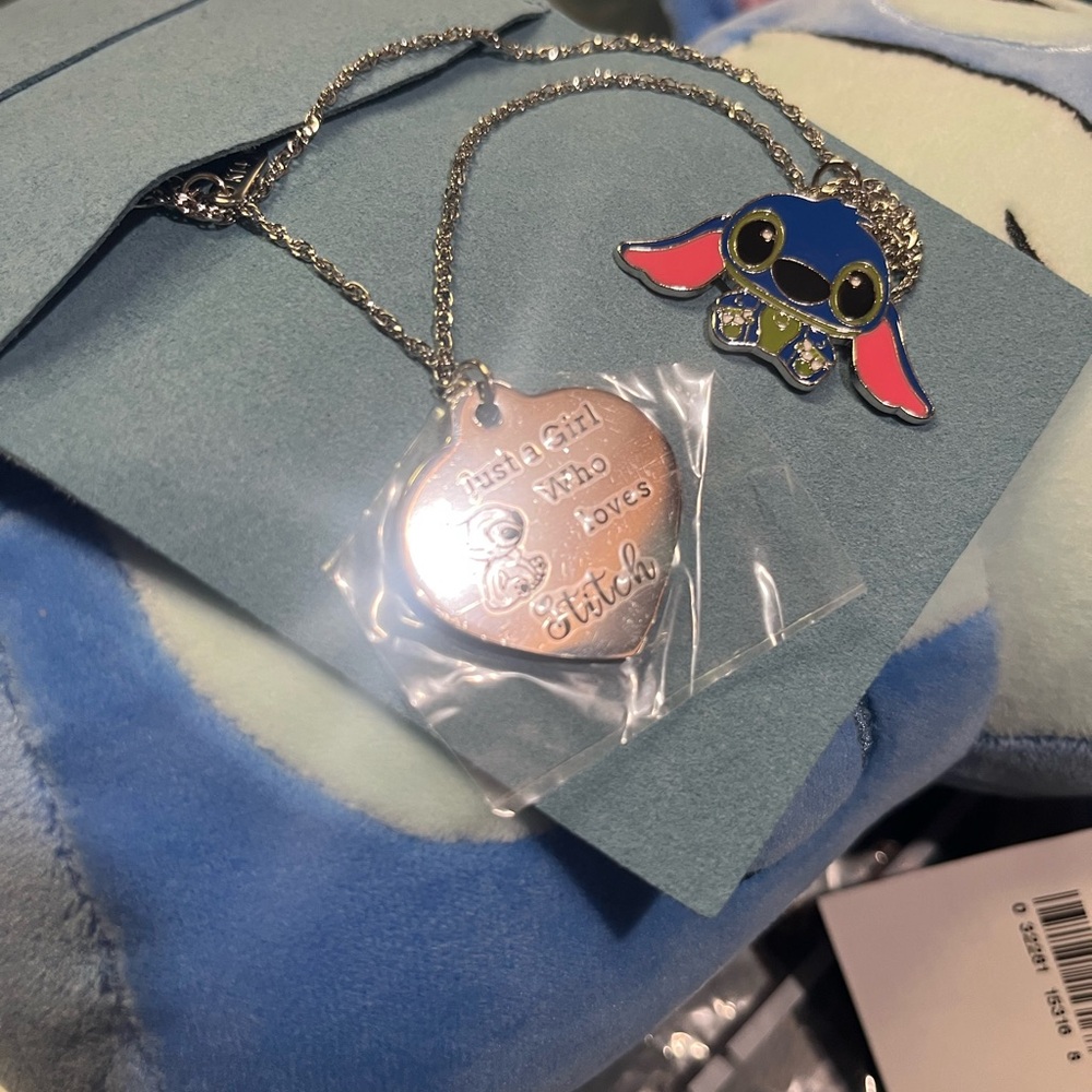 NWT Stitch Plush with Necklace! - Picture 5 of 6